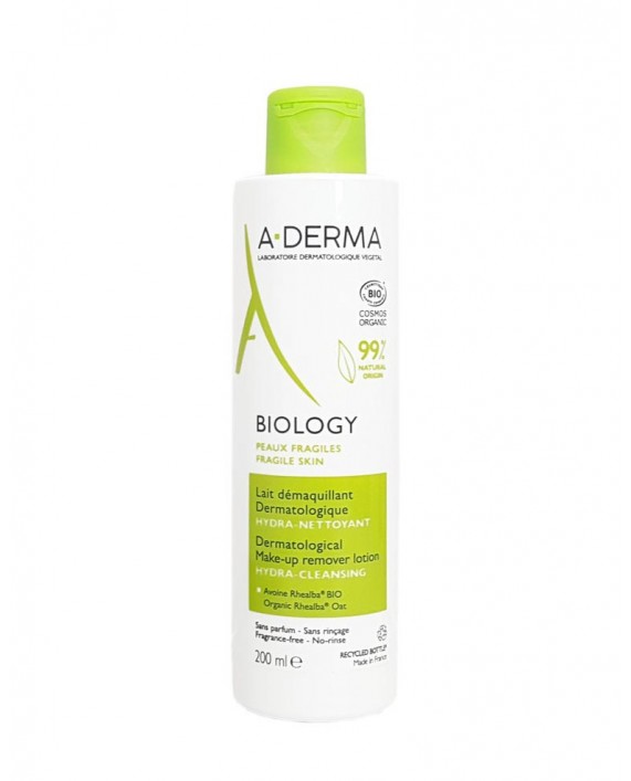 Biology - Latte Struccante Dermatologico 200 ml - A-Derma