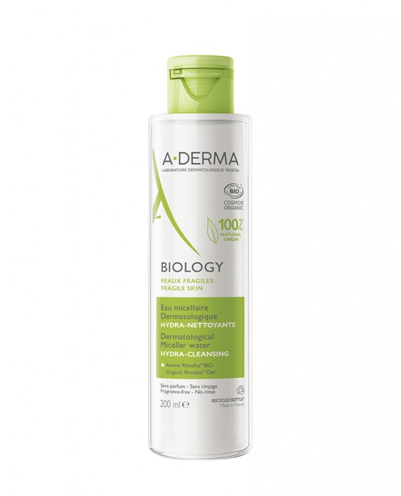 Biology - Acqua Micellare Dermatologica Idra-Detergente  200 ml - A-Derma